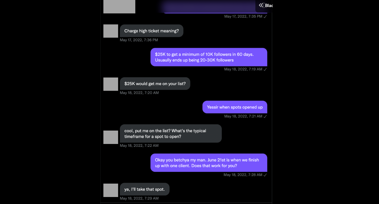 $25K deal closed in the DMs